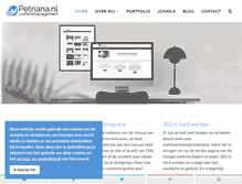 Tablet Screenshot of petriana.nl